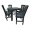Highwood Usa Lehigh 5pc Square Counter Height Outdoor Patio Furniture Dining Set AD-CNL44-FBE - alternate 1